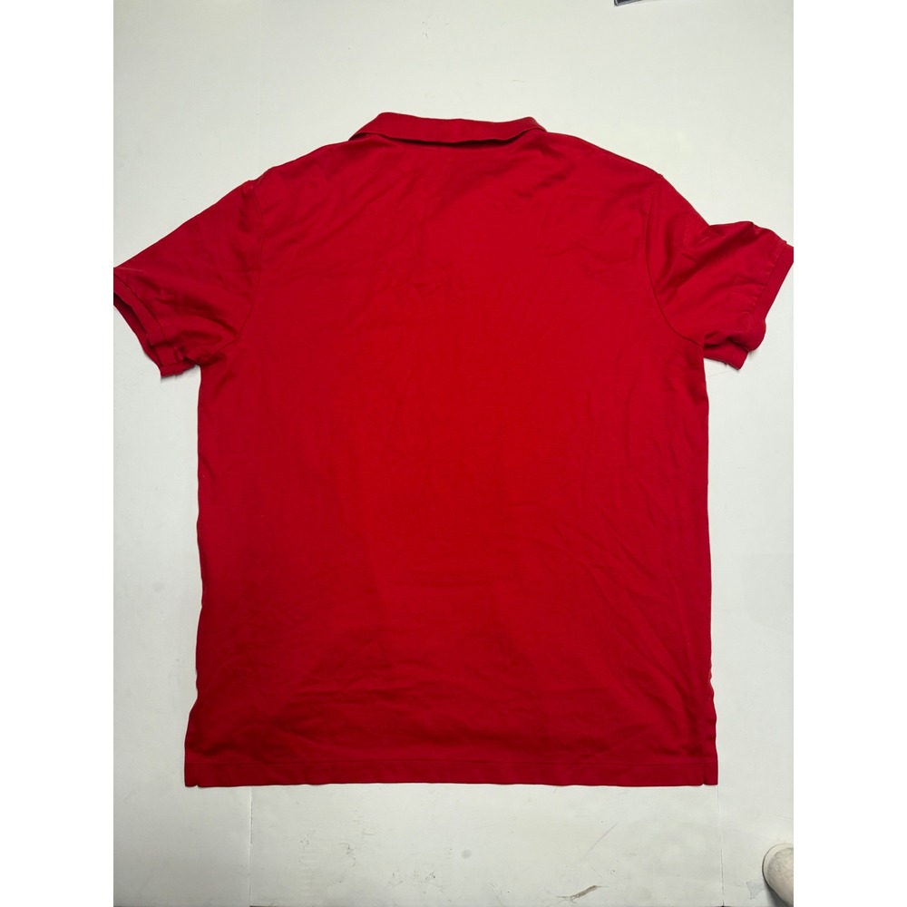 Polo Ralph Lauren Mens XL Red Pima Soft Touch Cotton Short Sleeve Polo Shirt - Picture 7 of 7